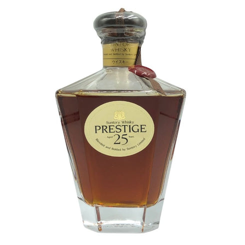 東京都限定◆サントリー ウイスキー プレステージ25年 カガミクリスタル SUNTORY PRESTIGE 【I4】