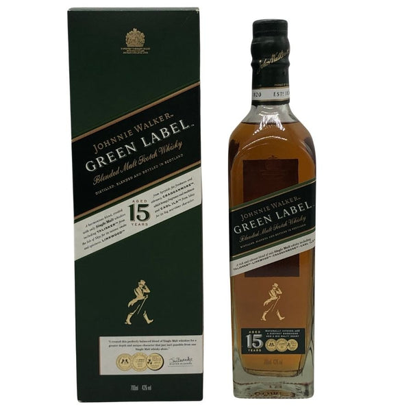 ジョニーウォーカー グリーンラベル 15年 700ml 43% JOHNNIE WALKER GREEN LABEL スコッチウイスキー【H2】