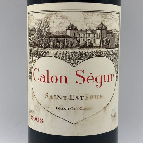 シャトー カロン セギュール 2003 750ml 13% Chateau Calon Segur ボルドーワイン【D1】