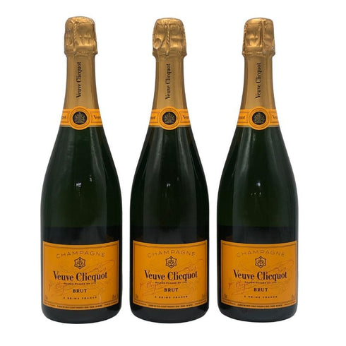 ヴーヴ クリコ ブリュット イエロー 旧ラベル 750ml 12% 【3本セット】 VEUVE CLICQUOT YELLOW シャンパン【Q1】