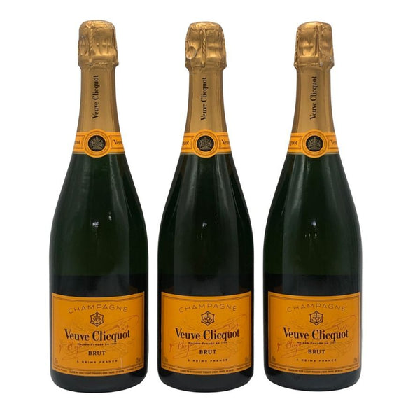 ヴーヴ クリコ ブリュット イエロー 旧ラベル 750ml 12% 【3本セット】 VEUVE CLICQUOT YELLOW シャンパン【Q1】