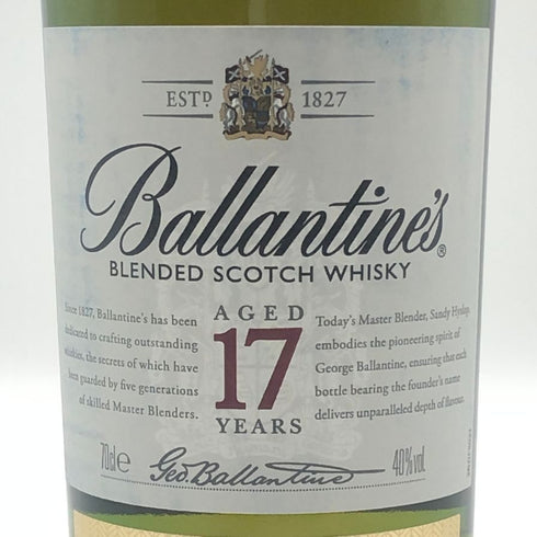 バランタイン 17年 700ml 40% 国内正規品 BALLANTINE'S スコッチウイスキー【C3】