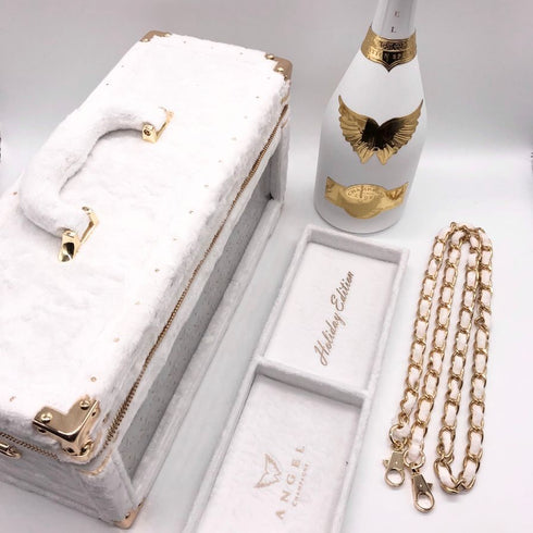 エンジェル ブリュット ロゼ ホワイト ゴールド ホリデーエディション ファータイプ 750ml 12.5% ANGEL NV Brut Rose White Holiday Edition Gold シャンパン【N4】