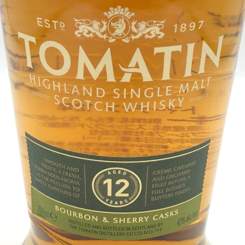 トマーティン 12年 バーボン&シェリーカスク 700ml 43% TOMATIN スコッチウイスキー【F0】