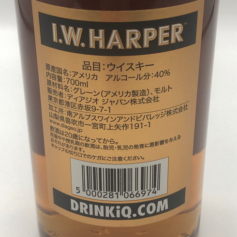 IW ハーパー ゴールドメダル 700ml 40% I.W. HARPER GOLD MEDAL バーボン【V1】