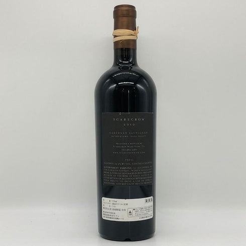 スケアクロウ 2010 14.9% 750ml SCARECROW カリフォルニアワイン【A1】