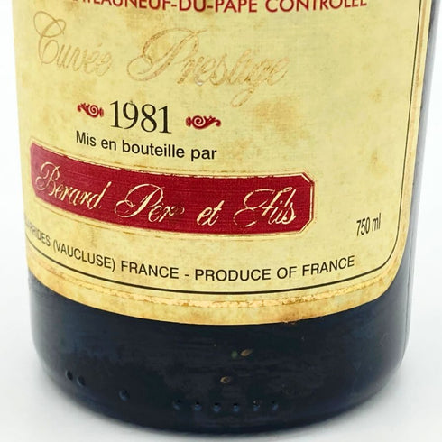 シャトーヌフ デュ パプ キュヴェ プレステージ ベルナール エ フィス 1989 750ml 14% Chateauneuf-du-Pape フランスワイン【K2】