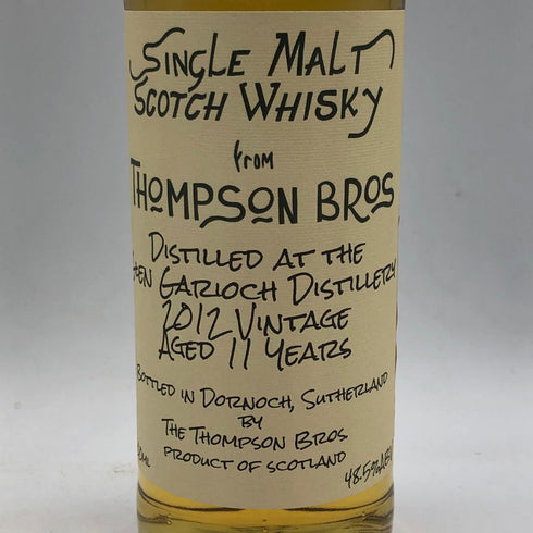 トンプソンブラザーズ グレンギリー 11年 2012-2023 700ml 48.5% THOMPSON BRO'S Glengarioch スコッチウイスキー【M2】