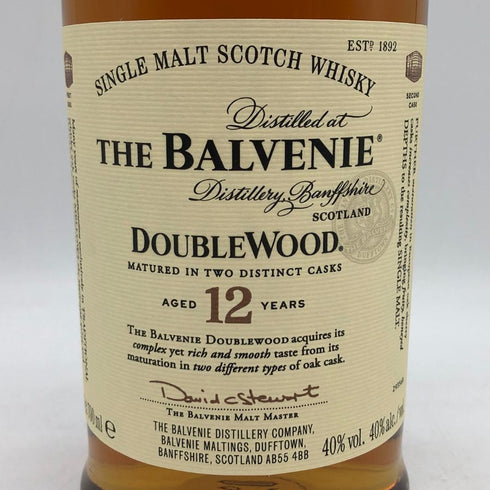 ザ バルヴェニー12年 ダブルウッド 700ml 40% THE BALVENIE スコッチウイスキー【L2】