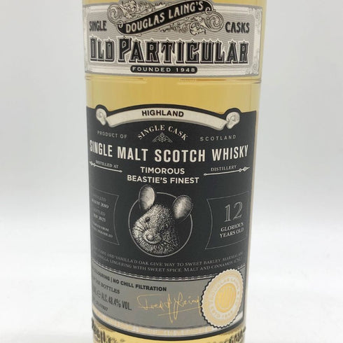 ダグラスレイン オールド パティキュラー ティモラス ビースティズ ファイネスト 2010 12年 リフィルホグスヘッド 700ml 48.4% DOUGLAS LAING'S Old Particular TIMOROUS BEASTIE'S FINEST REFILL HOGSHEAD 【O1】
