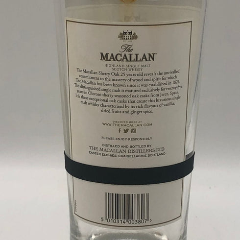 ザ マッカラン 25年 シェリーオークカスク 2019 700ml 43% THE MACALLAN 空き瓶【I3】