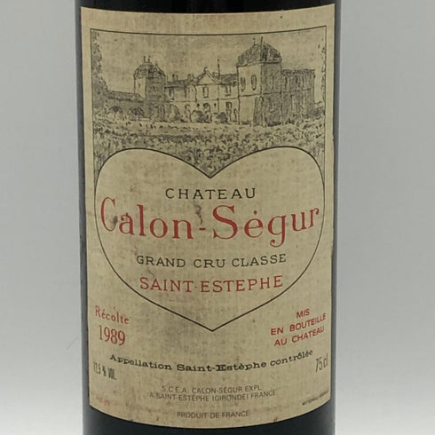 シャトー カロン セギュール 1989 750ml Chateau Calon segur ボルドーワイン【M1】
