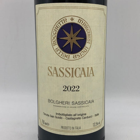 サッシカイア 2022 750ml 14% SASSICAIA イタリアワイン【U0】