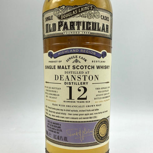 ディーンストン 12年 オールドパティキュラー ダグラスレイン 2010-2022 700ml 48.8% DEANSTON スコッチウイスキー【T4】