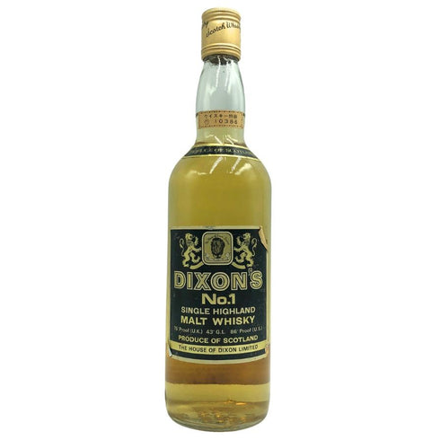 ディクソンズ No.1 シングルハイランドモルト 特級 750ml 43% DIXON`S スコッチウイスキー【H4】