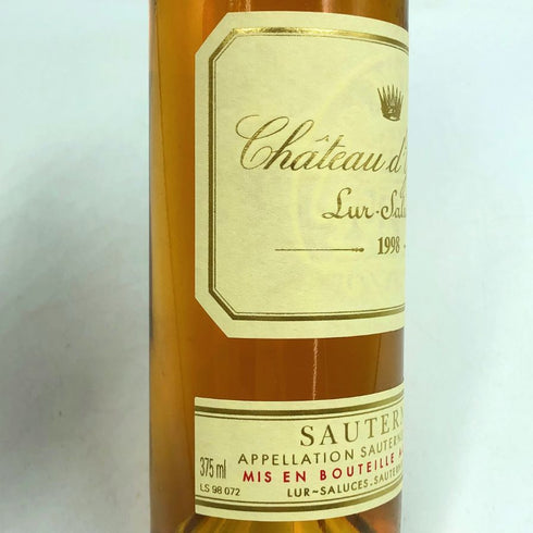 シャトー ディケム 1998 375ml 13.5% Chateau d'Yquem ボルドーワイン【A4】