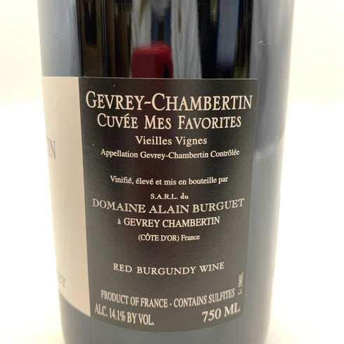 ジャン リュック & エリック ビュルゲ ジュヴレ シャンベルタン メ ファヴォリット 2019 750ml 14.1% Domaine Jean Luc & Eric Burguet Gevrey Chambertin Mes Favorites Vieilles Vignes 【G4】