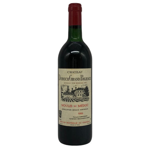 シャトー デュトリュック グラン プジョー 1989年 750ml 12.5% Chateau Dutruch Grand Poujeaux ボルドーワイン【W1】