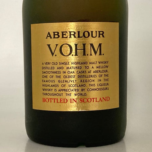 アベラワー VOHM 12年 750ml 43% ABERLOUR スコッチウイスキー【I2】