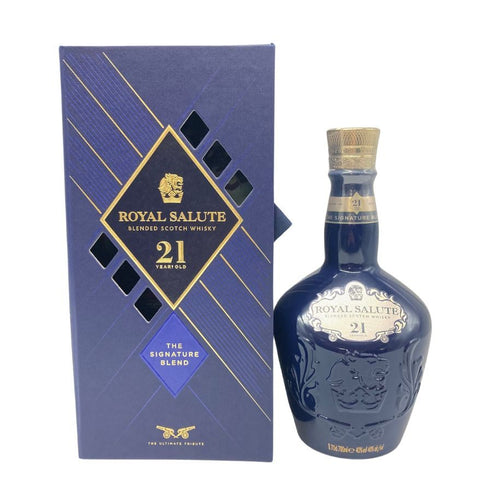ロイヤルサルート 21年 シグネチャーブレンド 青陶器ボトル 700ml 40% ROYAL SALUTE スコッチウイスキー【O1】