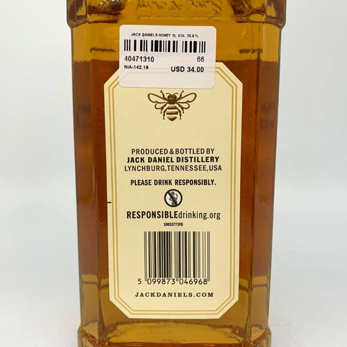 ジャックダニエル テネシー ハニー 1000ml 35% JACK DANIEL`S ウイスキー【U4】