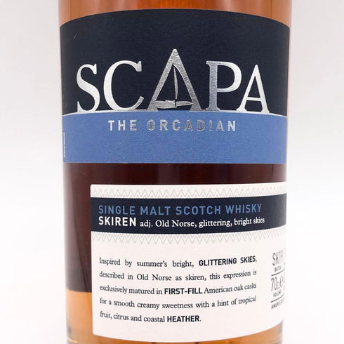スキャパ オーカディアン スキレン 700ml 40% SCAPA ORCADIAN SKIREN スコッチウイスキー【O1】