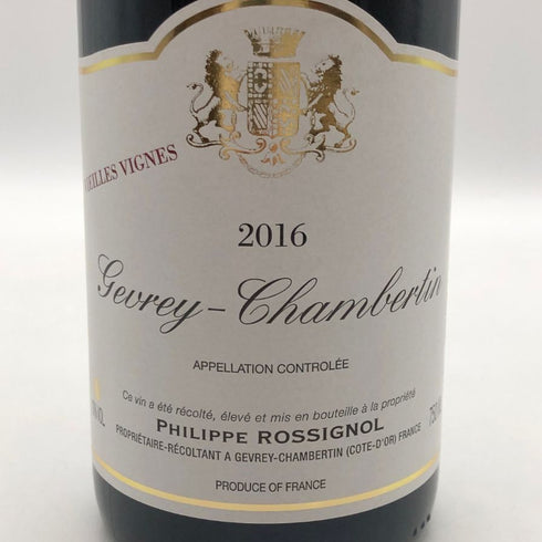 フィリップ ロシニョール ジュヴレ シャンベルタン ヴィエイユ ヴィーニュ 2016 750ml 13% PHILIPPE ROSSIGNOL ブルゴーニュワイン【X1】