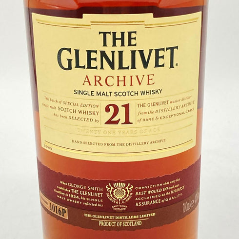 ザ グレンリベット アーカイブ 21年 700ml 43% THE GLENLIVET スコッチウイスキー【V4】