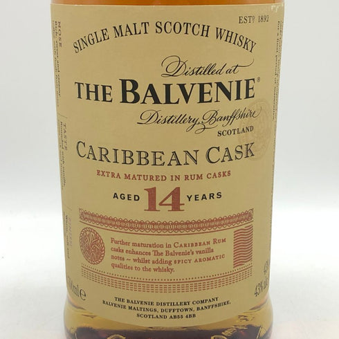 ザ バルヴェニー14年 カリビアンカスク 700ml 43% THE BALVENIE スコッチウイスキー【D4】