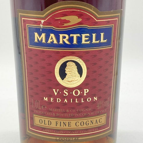 マーテル メダイヨン VSOP クリアボトル 1000ml 40% MARTELL MEDAILLON 【P4】