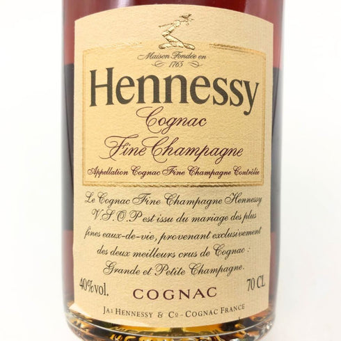 ヘネシー VSOP ファインシャンパーニュ スリムボトル クリアボトル 700ml 40% Hennessy VSOP ブランデー【W】