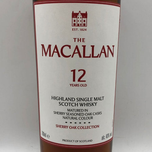 マッカラン 12年 シェリーオーク コレクション 700ml 40% MACALLAN SHERRY OAK COLLECTION スコッチウイスキー【C2】