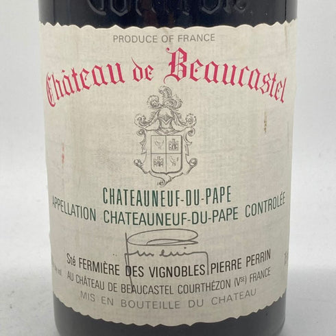 シャトー ド ボーカステル シャトーヌフ デュ パプ 1988 750ml 13% Chateau de Beaucastel CHATEAUNEUF DU PAPE 【B】