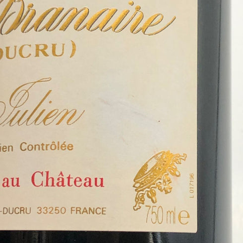 シャトー ブラネール デュクリュ 1996 750ml 13% Chateau BRANAIRE DUCRU ボルドーワイン【D2】