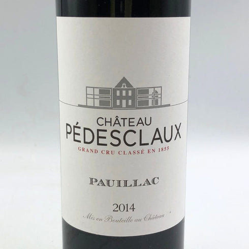 シャトー ぺデスクロー 2014 750ml 14% Chateau Pedesclaux ボルドーワイン【P4】