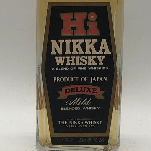 東京都限定◆ハイ ニッカ デラックス マイルド 50ml 39% HI NIKKA 【S4】