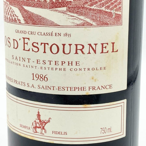 シャトー コス デス トゥルネル 1986 750ml 12.5% COS D'ESTOURNEL ボルドーワイン【W1】