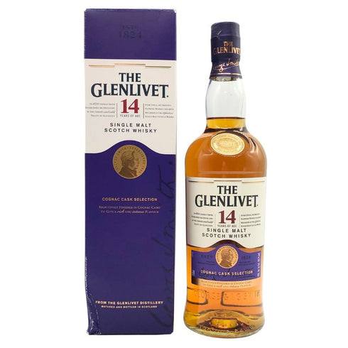 グレンリベット 14年 コニャックカスク 750ml 40% GLENLIVET スコッチウイスキー【W1】