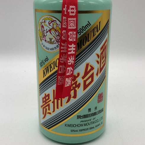 貴州茅台酒 マオタイ酒 天女ラベル 薄緑ボトル 2022 500ml 53% MOUTAI KWEICHOW 中国酒805g【A4】