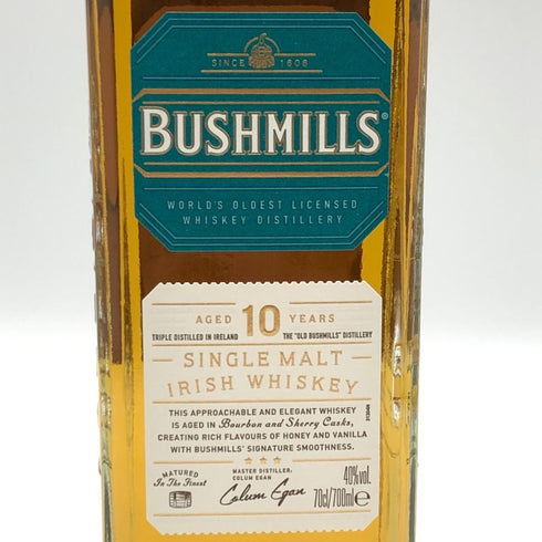ブッシュミルズ 10年 シングルモルト 700ml 40% BUSHMILLS スコッチウイスキー【B3】