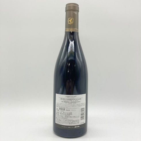 アルベール ビショー ジュヴレ シャンベルタン ラ キュヴェ デュ ジェネラル ルグラン 750ml 13.5% 2018 ALBERT BICHOT GEVREY CHAMBERTIN La Cuvee Du General Legrand 【G】