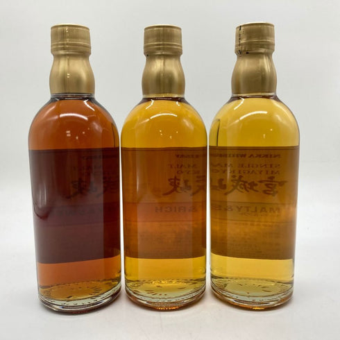 東京都限定◆宮城峡 モルティ&ソフト、シェリー&スウィート、フルーティ&リッチ 500ml 3本セット 【C1】