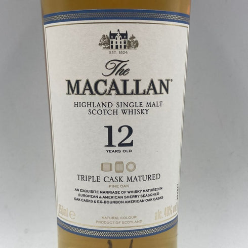 ザ マッカラン 12年 トリプルカスク 350ml 40% The MACALLAN スコッチウイスキー【W1】