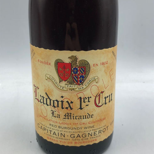 キャピタン ガニュロ ラドワ プルミエ クリュ ラ ミコード 2002 750ml CAPITAIN GAGNEROT Ladoix 1er Cru La Micaude ブルゴーニュワイン【T1】