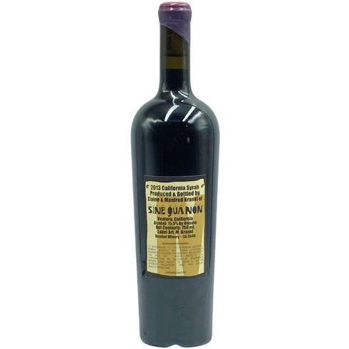シン クア ノン シラー メール マンフレッド クランクル 2013 750ml 15.5% Sine Qua Non Syrah Male カリフォルニアワイン【U4】
