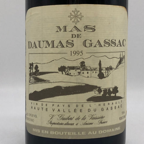 マス ド ドマ ガサック 1995 18.5% 750ml Mas de Daumas Gassac Rouge フランスワイン【G1】