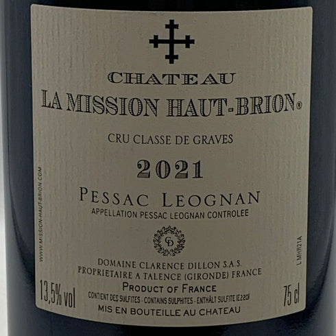 シャトー ラ ミッション オーブリオン 2021 750ml 13.5% CHATEAU HAUT BRION ボルドーワイン【L4】