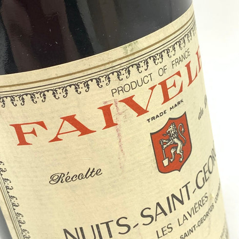フェヴレ ニュイ サン ジョルジュ レ ラヴィエール 1990 750ml 13% FAIVELEY Nuits Saint Georges Les Lavieres 【N4】