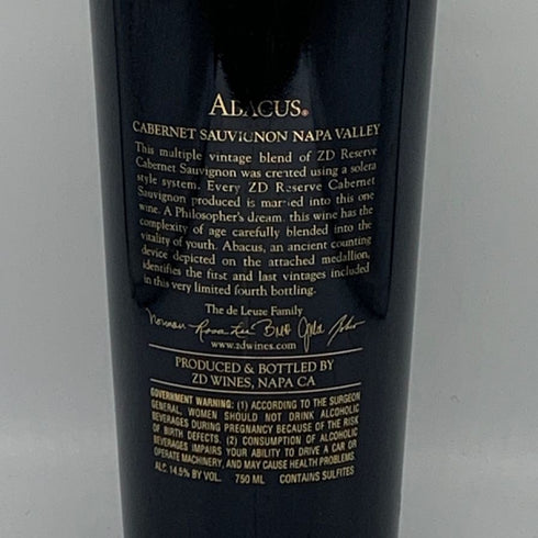 アバカス マルチヴィンテージ ナパヴァレー カベルネ ソーヴィニヨン 750ml 14.5% Abacus Cabernet Sauvignon カリフォルニアワイン【G0】