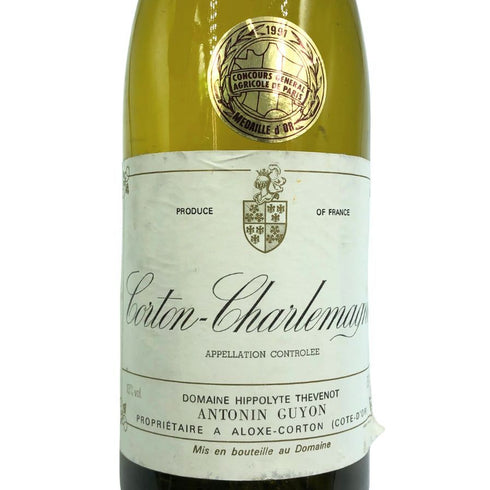 アントナン ギヨン コルトン シャルルマーニュ 1989 750ml 13% Antonin Guyon CortonCharlemagne ブルゴーニュワイン【A3】